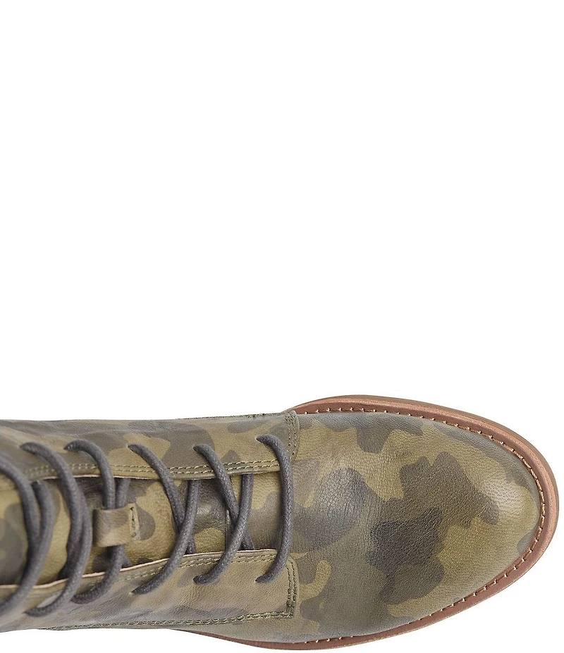 Sofft Annalise Leather Camouflage Ankle Booties