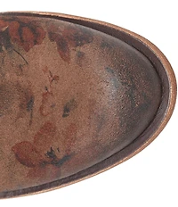 Sofft April Waterproof Floral Print Nubuck Suede Western Booties