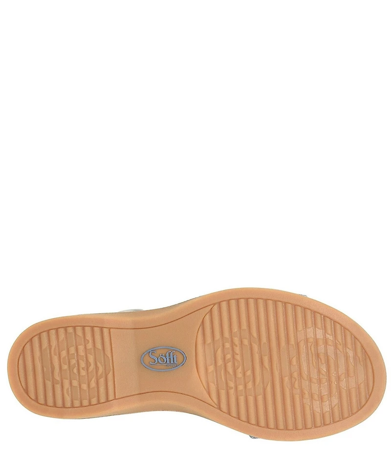 Sofft Bali Denim Buckled Ankle Wrap Sandals