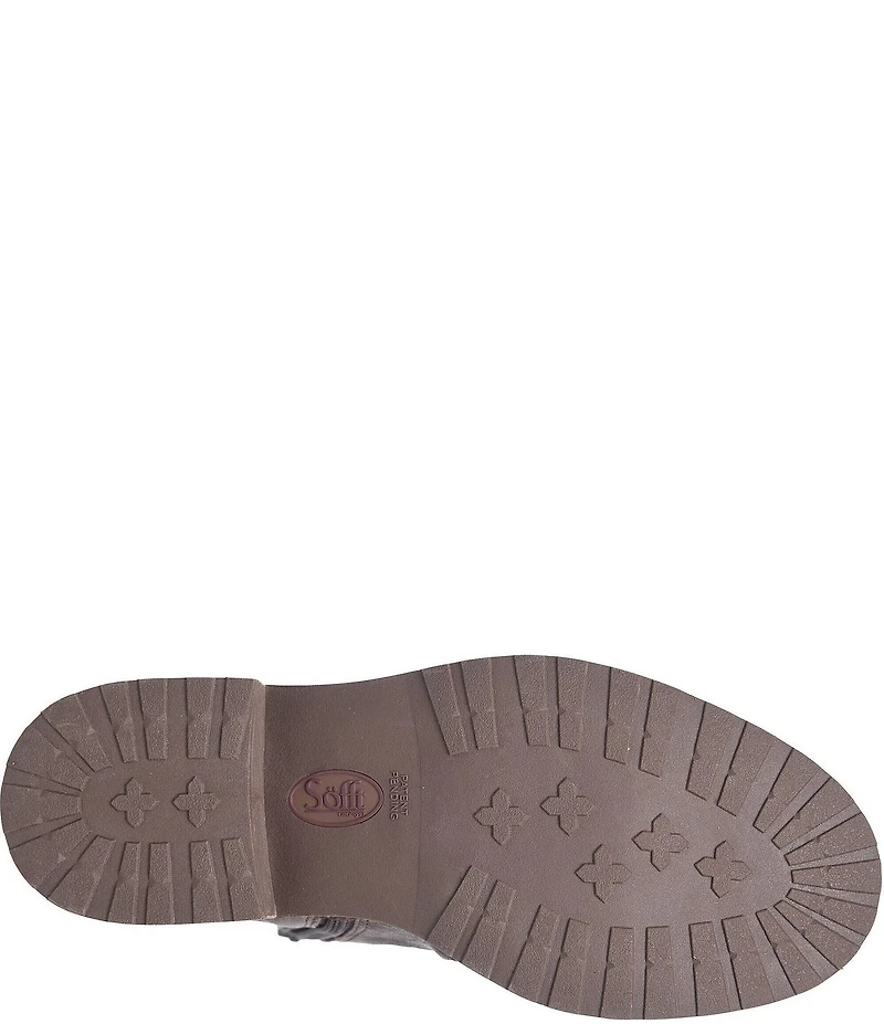 Sofft Beckie II Ruched Leather Zip Booties