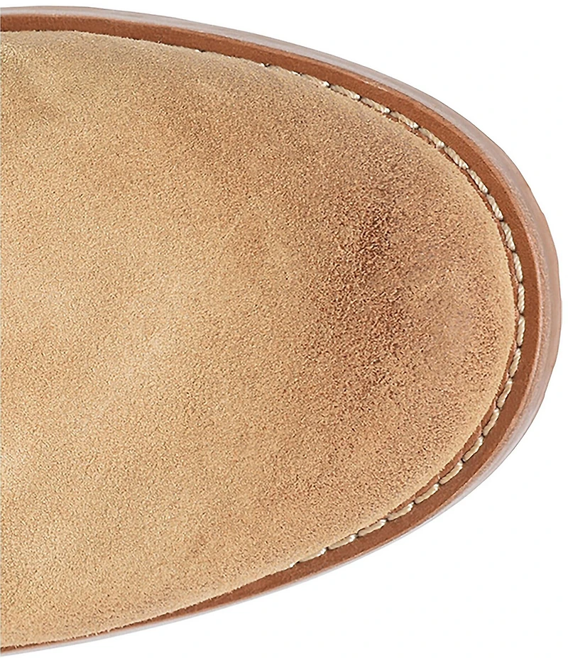 Sofft Beckie II Ruched Suede Zip Booties