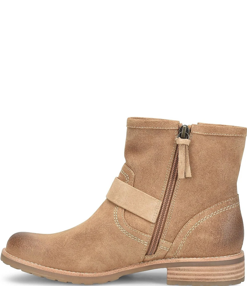Sofft Beth Aqua Sofft Collection Suede Waterproof Buckle Booties
