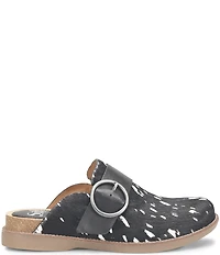 Sofft Billie Spotted Calf Hair Buckle Hardware Clogs