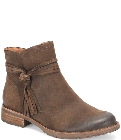 Sofft Blake Waterproof Suede Tassel Booties