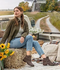 Sofft Bridgett Waterproof Suede Ankle Booties