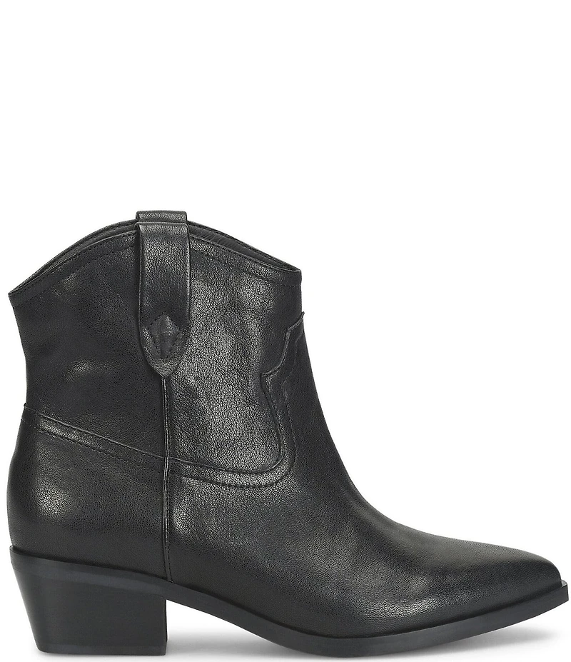 Sofft Cambridge Western Leather Pull Tab Booties