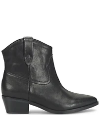 Sofft Cambridge Western Leather Pull Tab Booties
