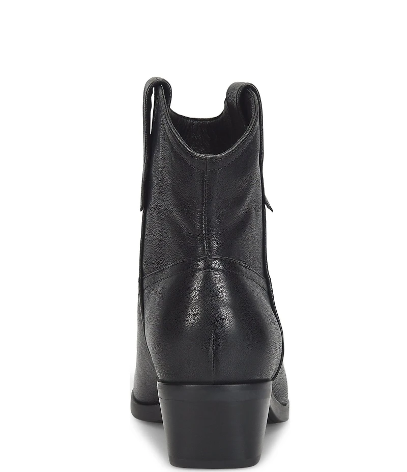 Sofft Cambridge Western Leather Pull Tab Booties