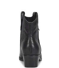 Sofft Cambridge Western Leather Pull Tab Booties