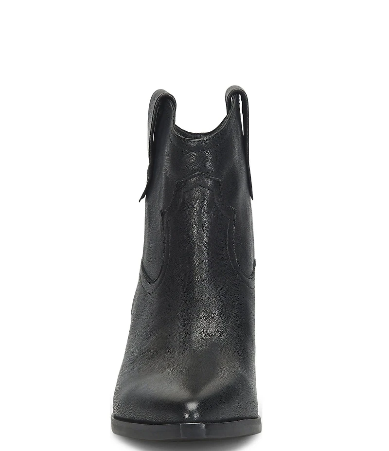 Sofft Cambridge Western Leather Pull Tab Booties