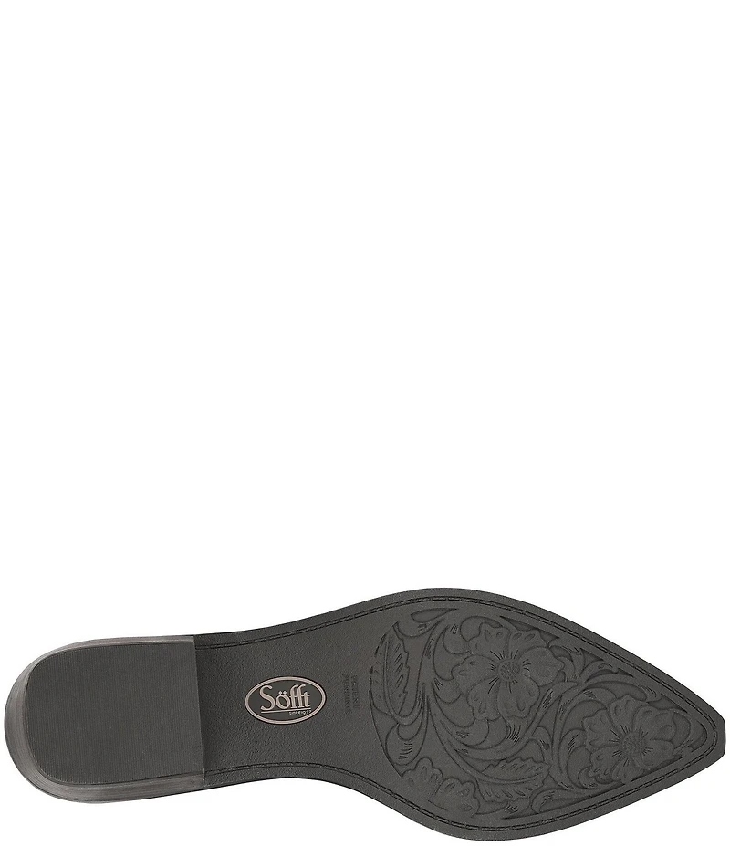 Sofft Cambridge Western Leather Pull Tab Booties