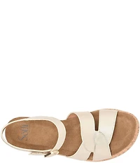 Sofft Capri Leather Cork Wedge Sandals