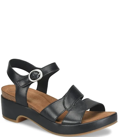Sofft Capri Leather Wedge Sandals