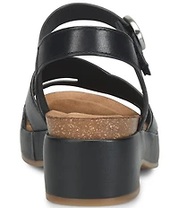 Sofft Capri Leather Wedge Sandals