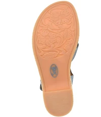 Sofft Capri Suede Cork Wedge Sandals