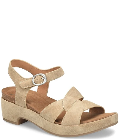 Sofft Capri Suede Wedge Sandals