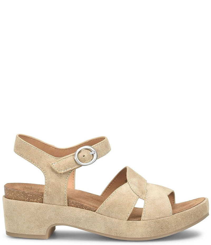 Sofft Capri Suede Wedge Sandals