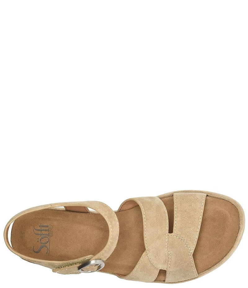 Sofft Capri Suede Wedge Sandals