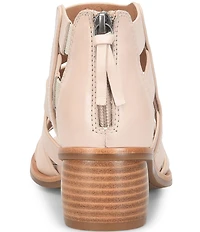 Sofft Carmen Leather Peep Toe Fisherman Sandals