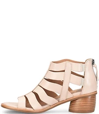 Sofft Carmen Leather Peep Toe Fisherman Sandals