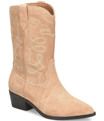 Sofft Carolynn Western Suede Booties