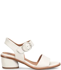 Sofft Chevonne Leather Rounded Heel Peep Toe Sandals