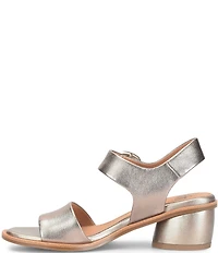 Sofft Chevonne Leather Rounded Heel Peep Toe Sandals