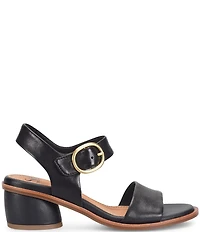 Sofft Chevonne Leather Rounded Heel Peep Toe Sandals