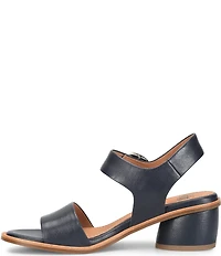 Sofft Chevonne Leather Rounded Heel Peep Toe Sandals