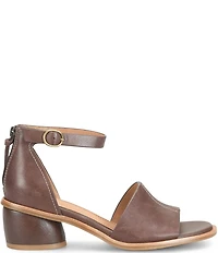 Sofft Colby Leather Rounded Heel Ankle Strap Sandals