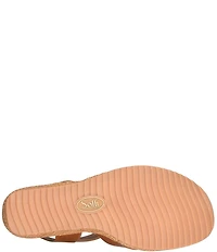 Sofft Dorathy Leather Banded Platform Wedge Sandals