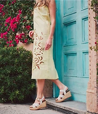 Sofft Dorathy Leather Banded Platform Wedge Sandals