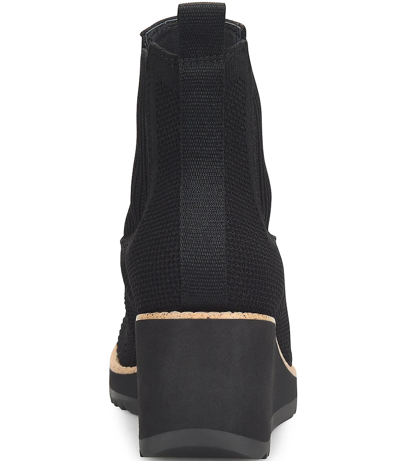 Sofft Eiley Knit Chelsea Wedge Ankle Booties