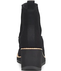 Sofft Eiley Knit Chelsea Wedge Ankle Booties
