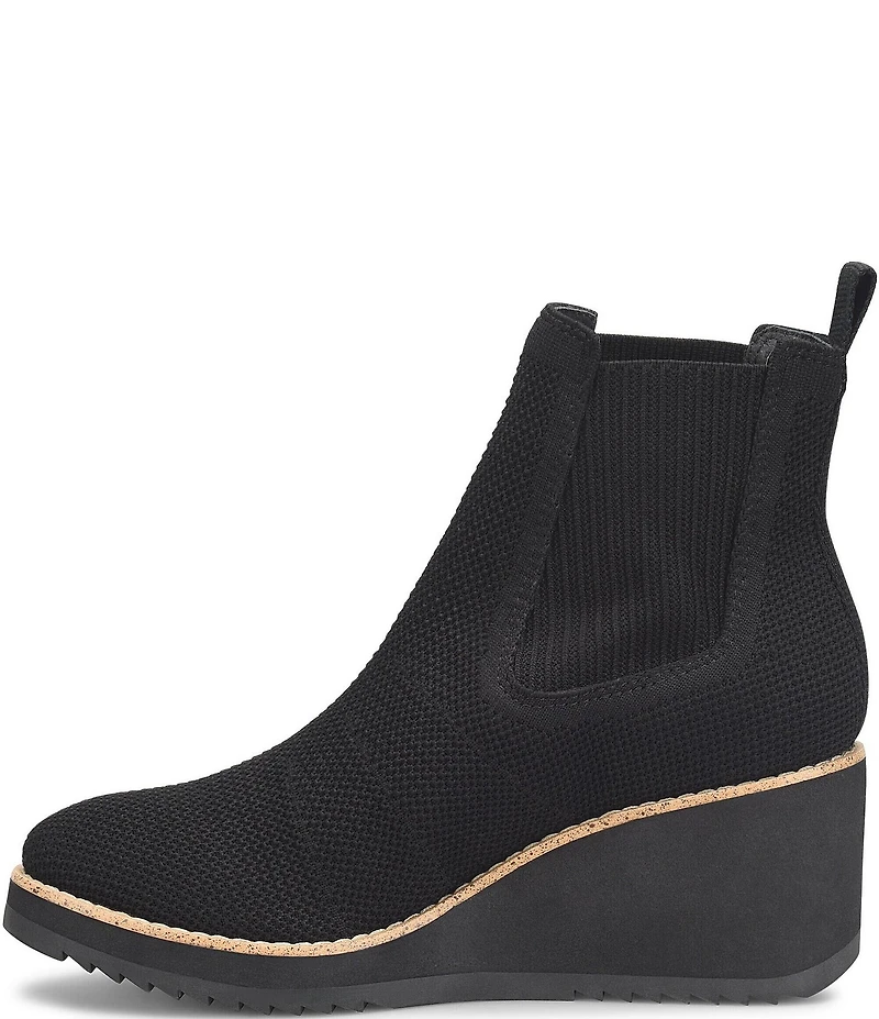 Sofft Eiley Knit Chelsea Wedge Ankle Booties