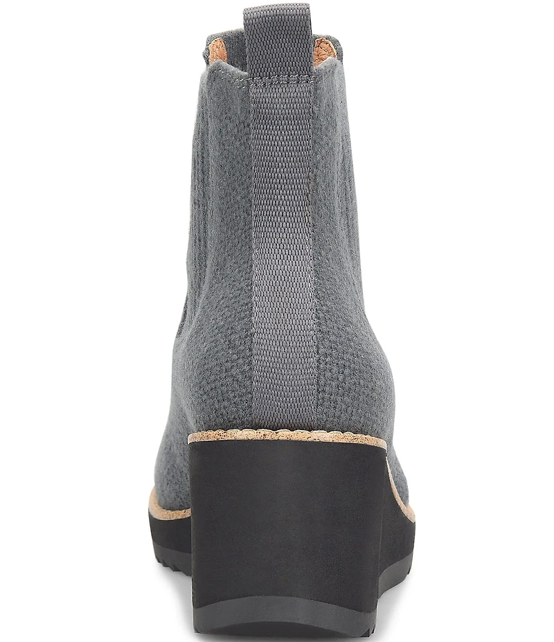 Sofft Eiley Knit Chelsea Wedge Ankle Booties