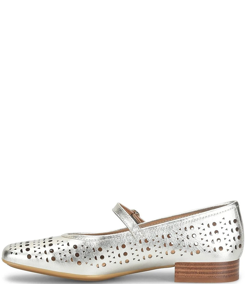 Sofft Ellie Perforated Leather Mary Jane Flats