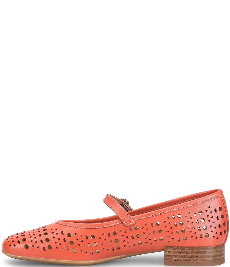 Sofft Ellie Perforated Leather Mary Jane Flats