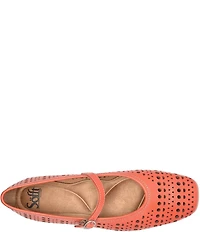 Sofft Ellie Perforated Leather Mary Jane Flats