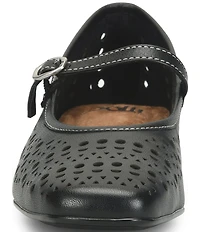 Sofft Ellie Perforated Leather Mary Jane Flats