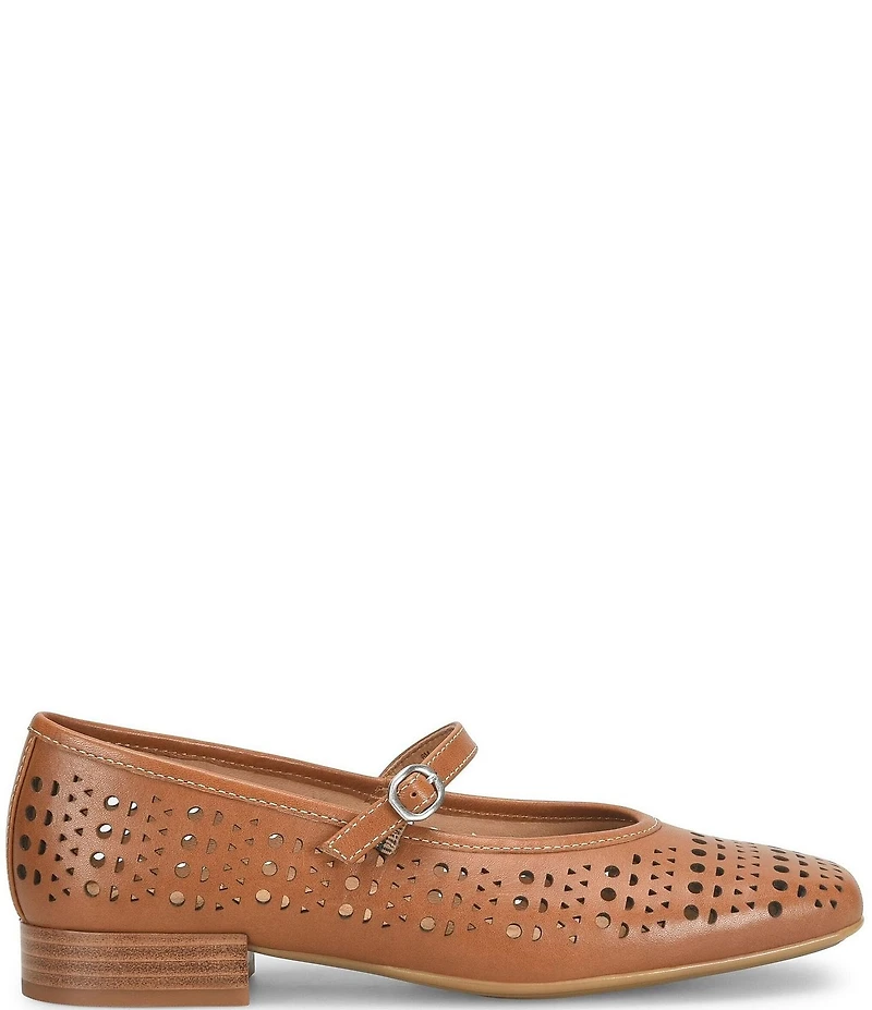 Sofft Ellie Perforated Leather Mary Jane Flats