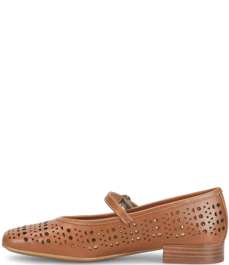 Sofft Ellie Perforated Leather Mary Jane Flats