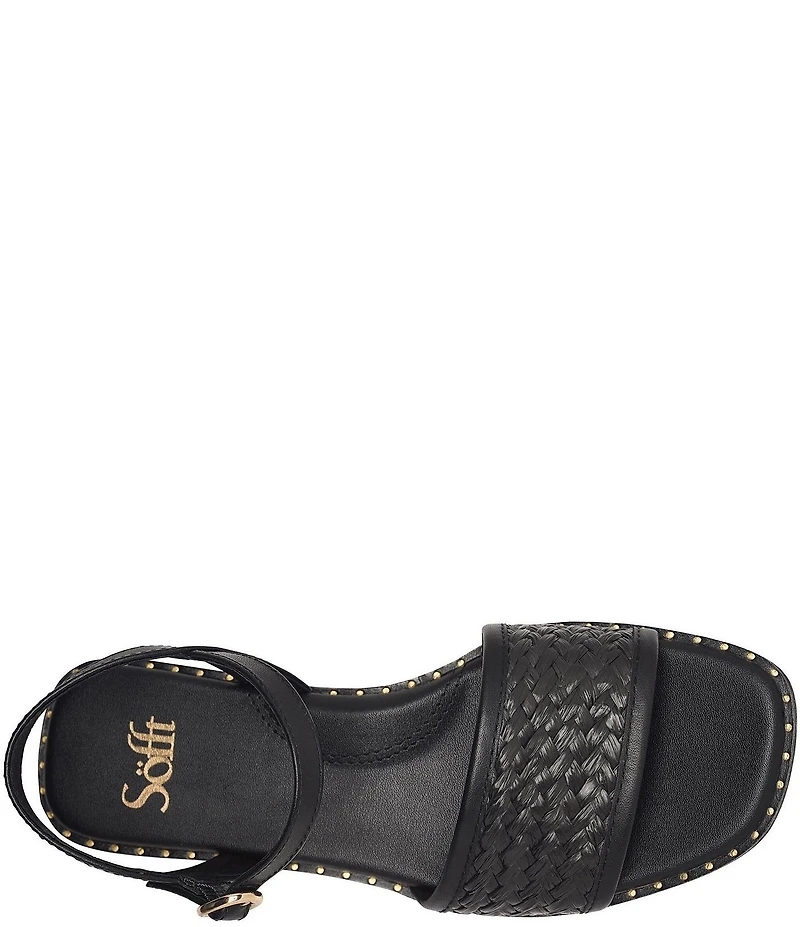 Sofft Elrose Leather Woven Sandals