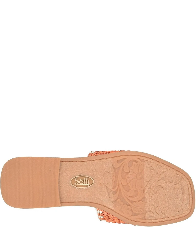 Sofft Elsa Woven Scallop Slide Sandals