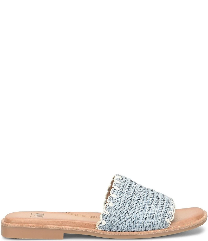Sofft Elsa Woven Scallop Slide Sandals