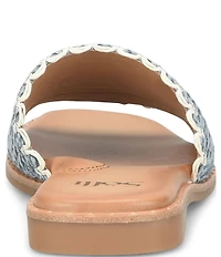 Sofft Elsa Woven Scallop Slide Sandals