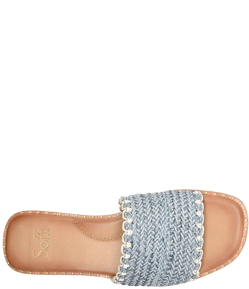 Sofft Elsa Woven Scallop Slide Sandals
