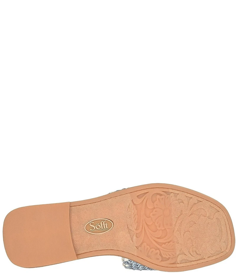 Sofft Elsa Woven Scallop Slide Sandals