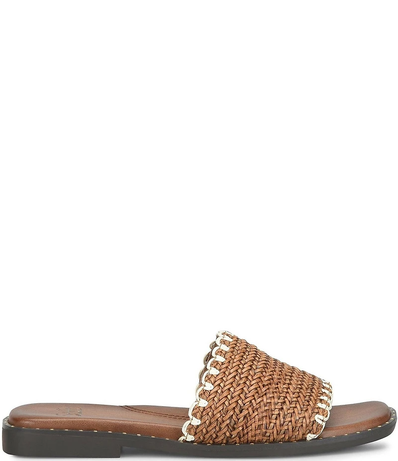 Sofft Elsa Woven Scallop Slide Sandals
