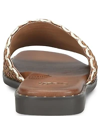 Sofft Elsa Woven Scallop Slide Sandals